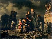 Louis Leopold  Boilly Placz na pogorzelisku po napadzie Tatarow oil painting reproduction
